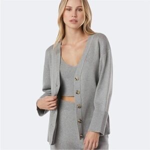 NWOT Favorite Daughter Cotton Cashmere Blend Grey Cardigan XSmall